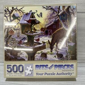BITS AND PIECES 18 x 24"‎ Sunrise Feasting 500PC Puzzle *Factory Sealed*